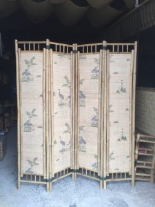 Bình phong tre cho không gian nhà ở