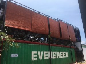 màn che nắng bằng tre