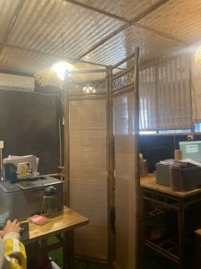 Bình phong tre mành tre