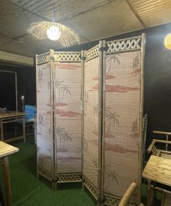 Bình phong tranh thuyền buồm