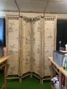 Bình phong khung tre